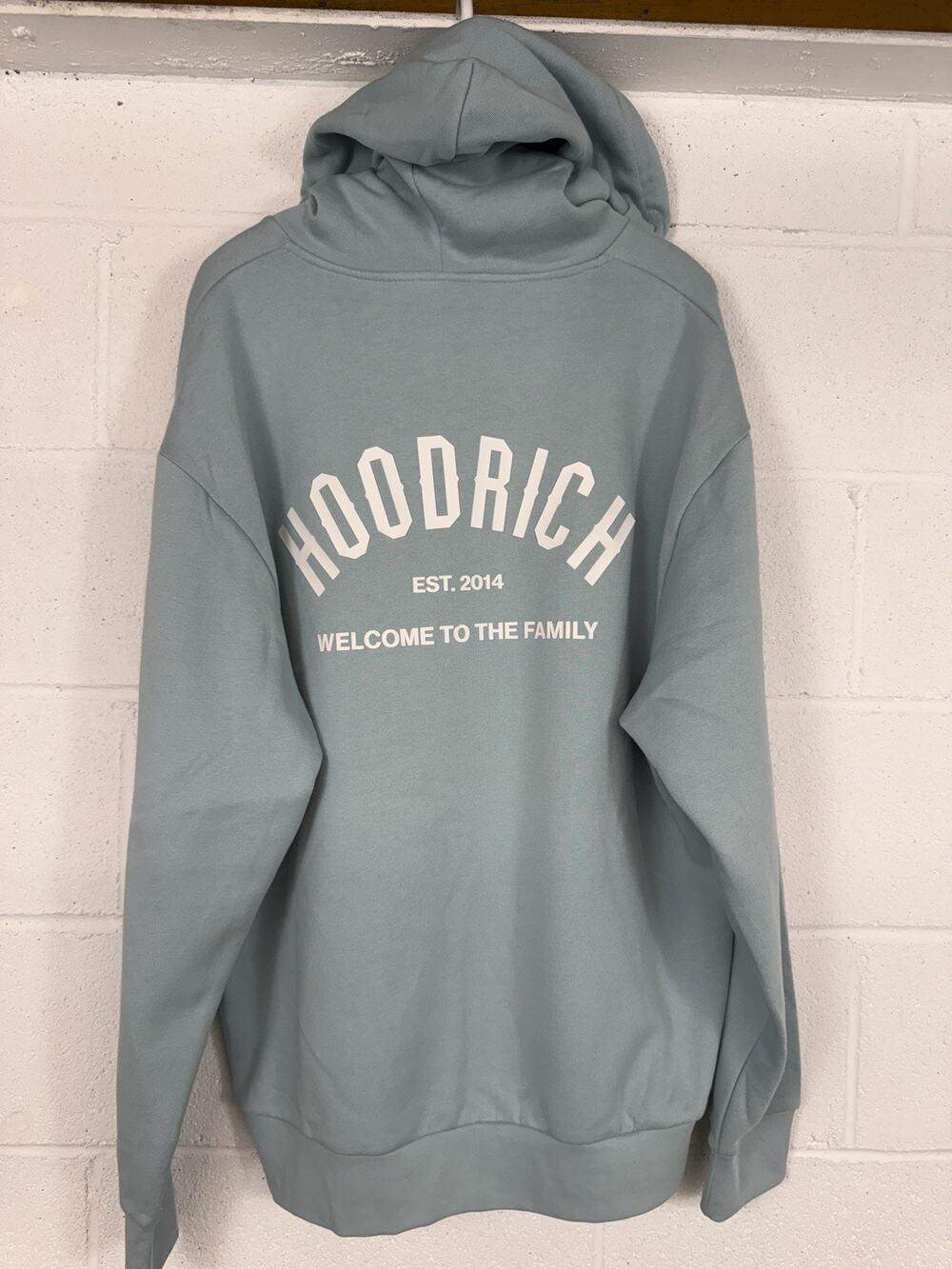 Hoodrich Hoodie Mens Extra Large XL Sweatshirt Graphic Pullover Teal Blue N22-25